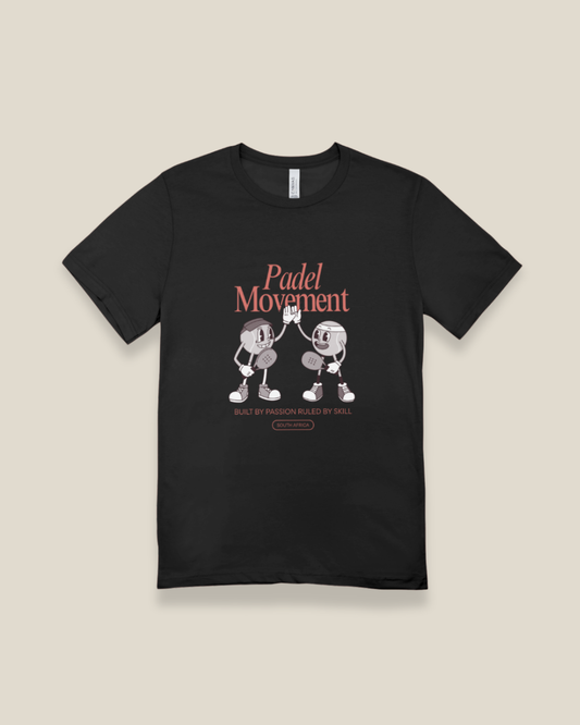 Black Padel Unisex Crew Neck T-Shirt